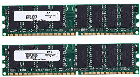 KEALLANS 2 x 2,6 V DDR 400 MHz 1 GB Speicher 184 Pin PC3200 Desktop für RAM CPU GPU Non-ECC CL3 DIMM