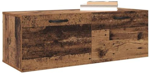 vidaXL Wandschrank 100 x 36,5 x 35 cm Holzwerkstoff Altholz