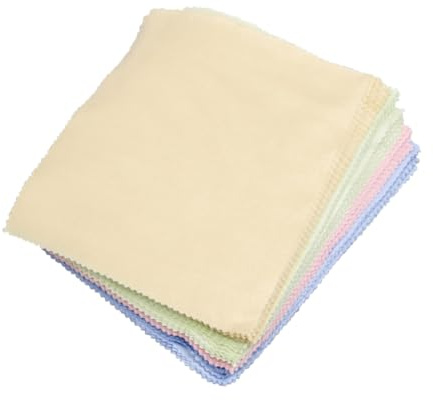 FIXOSHEE 100 Stück Mikrofaser Reinigungstücher Fusselfreie Wiederverwendbare Brillen Bildschirm putztücher Sanfte Reinigung für Computer Smartphones Kameralinsen Farben Gemischt