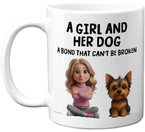 Stuff4 Dog Lover, Yorkshire Terrier Mug | Novelty Gifts for Friend Family from Relative Friend, Dog Owner Birthday Presents, Fun Bday Presents