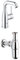 Grohe 23463001 Essence Waschtischarmatur, glatter Körper, M-Size + Waschtische