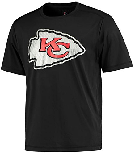 Majestic Athletic NFL Football T-Shirt Kansas City Chiefs Logo Tech Synthetic Cool Base (S)