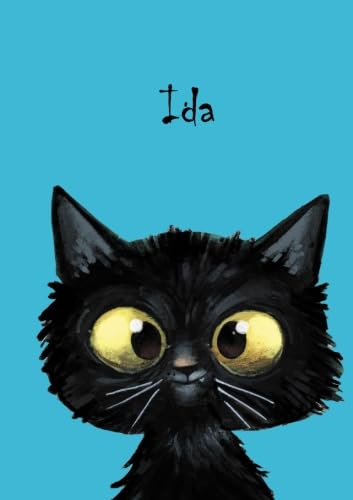 Ida - Katzen-Malbuch / Notizbuch / Tagebuch: DIN A5 - blanko