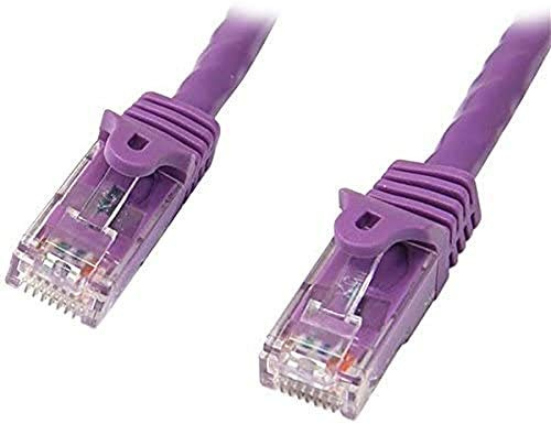 StarTech.com 45PAT10MPL 10 m Purple Cat5e Patch Cable with Snagless RJ45 Connectors, Long Ethernet Cable, 10 m Cat 5e UTP Cable