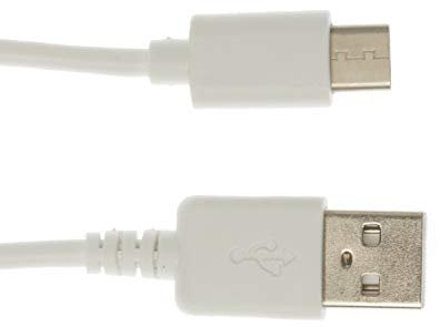 Kingfisher Technology - 90cm White USB Charger Charging Power Cable Lead Adaptor (22AWG) Compatible with Bluedio Faith2 Bluetooth Headphones