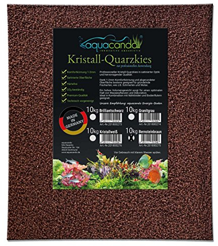 aquacando Aquarium Kristall-Quarzkies Bernsteinbraun (10kg)