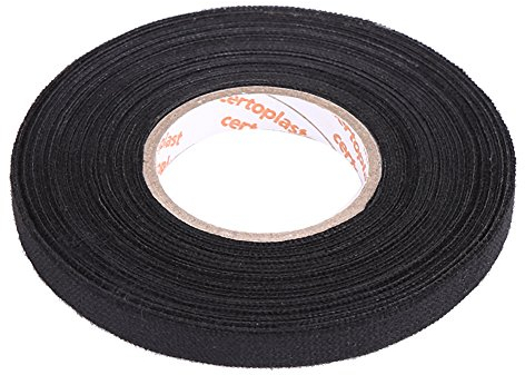 Isolierband Schwarz, Reparatur Elektrisches Klebeband Auto Isolierbänder, Gewebeband Electrical Tape 9mm x 25m