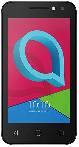 Alcatel U3 (4034X) UK Sim Free Volcano Black with 16GB Memory Card (Renewed)