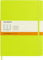 Moleskine - Klassisches Notizbuch, Liniertes Notizbuch, Weicher Einband und Elastischer Verschluss, Größe XL 19 x 25 cm, Limonengrün, 192 Seiten