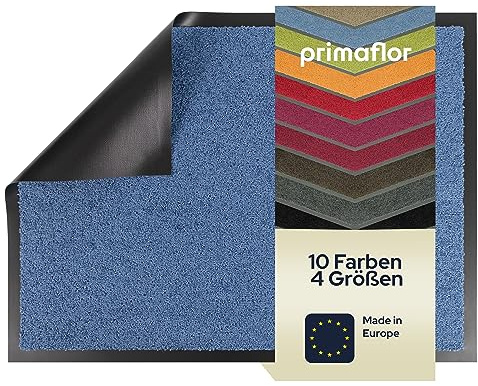 Primaflor Fußmatte - Dancer | 60 x180 cm, Blau, Viele Größen und Farben, rutschfeste Schmutzfangmatte, Hochwertiger Fußabtreter, Sauberlaufmatte, Türvorleger für Flur und Eingang