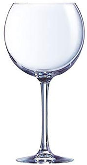 PEGANE Lot de 6 Verres à Pied Forme Ballon en cristallin - 35 cl