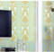 Prior.choice 9.5X0.53M Vintage Luxury Stripes Gold Damask 6 Colors Embossed Textured Non-Woven Wallpaper Roll for Bedroom Livingroom 1.73' W x 31.2' L=5.035㎡ (54sq.ft) (Blue)