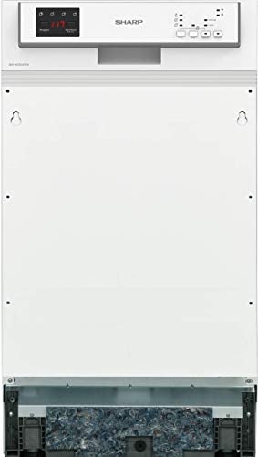 Sharp QW-HS12S47EW-DE Geschirrspüler Teilintegriert / 45 cm/E / 10 Maßgedecke / 3 Programme mit 50 min. Kurzprogramm/Weiß