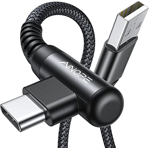 AINOPE 2 Pack Cable USB C, 2M Cable USB Tipo C 3.1A Carga Rápida y Sincronización de Datos, Nylon Trenzado Cable Tipo C para Samsung S10/S9/S8/Note 10 9, Huawei P30/P20/Mate 20, Xiaomi Redmi Note 7