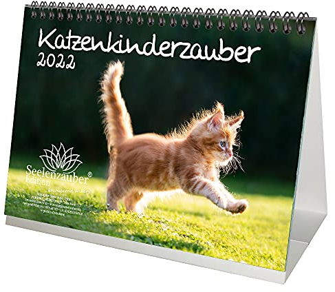 Katzenkinderzauber DIN A5 Tischkalender für 2022 Katzenkinder Katzenbabys - Seelenzauber
