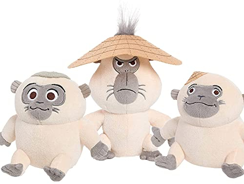 WSYGHP Raya und das letzte Drache Spielzeug Dyan Pan Uka Weiche Plüschfüllte AFFE Animal Puppen Stofftiere