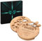 Maverton Plateau à Fromage en Bois - 25 cm Planche à Fromage avec Les Accessoires - Cadeau pour Les Amateurs de Fromage - Personnalisé - Anniversaire de Maman - Soeur
