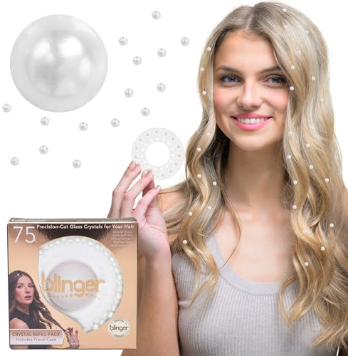 blinger® Shimmer Collection Refill Pack - Pure White Pearls | 5 mm