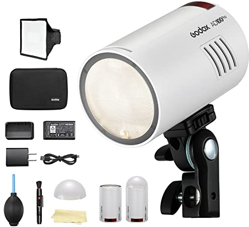 GODOX AD100Pro Kit de flash compact TTL HSS léger portable 100 W Blanc