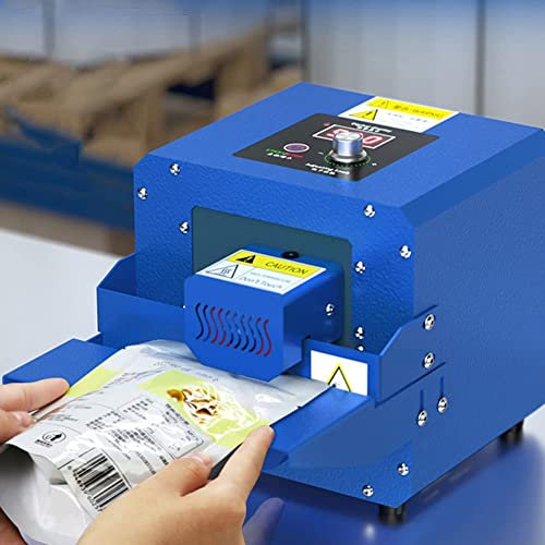 NAMVI Termosaldatrice Automatica del Sacchetto di Plastica da 300 W, Sigillatrice Automatica Continua con Spessore del Sacchetto Regolabile, Sacchetto 2500 / H per Strumento di Imballaggio Alimentare