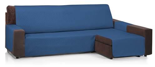 Martina Home Diamond Chaiselongue, gepolstert, 280 cm, Blau, Universal