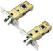 MACHSWON 2PCS 40mm Forked Tubular Mortice Latch with Door Stopper Stainless Steel Door Latch Sprung Lever Door Handles