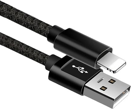 for iPhone Charger Cable, for iPhone Charging Cable, USB Cable Nylon Braided Long Lead Fast Charging Compatible with iPhone 11 12 13 14 Pro Max Mini XS XR X 10 8 7 Plus 6s 6 SE, (3 Meter)