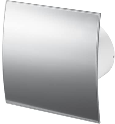 AirTech-UK Bathroom Extractor Fan 100 mm / 4 Stainless Steel Panel Front Panel with standard, timer sensor, humidity or pull switch Fan (STANDARD)