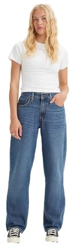 Levi's Women's Baggy Dad Jeans, Blue Utopia, 25W / 34L