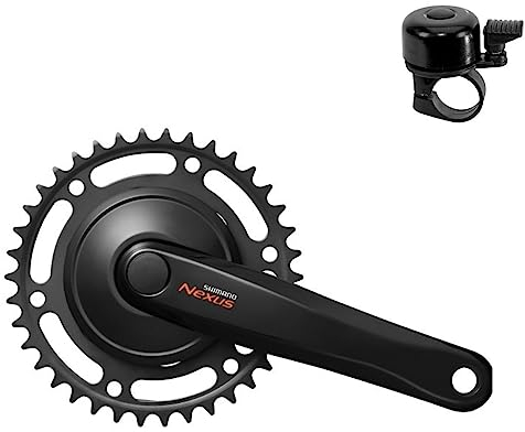 Shimano Kurbelgarnitur Nexus FC-C6000 38 Zähne Schwarz inkl. Fahrradklingel