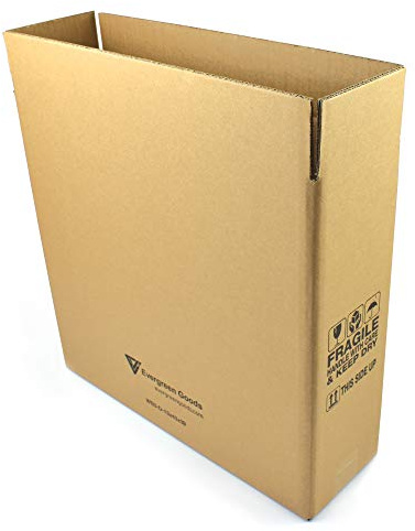 10x Long Corrugated Cardboard Boxes | Royal Mail Small Parcels, 4 Sizes | (13 x 43 x 39cm) Brown Postal Mailing & Shipping Boxes with Cautionary Symbols | Ideal for Small Business & Gift Packaging