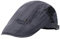 Rayson Herren Schiebermütze Baumwolle Gatsby Flat Cap Newsboy Verstellbar Retro Schirmmütze Baskenmütze Barett Herren Sportmütze Newsboy Cap(Grau)
