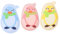 Mikinona 3St Baumwolle für Babybadewannen baby badebürste baby badewanne set Babyhandfäustlinge natürlicher Babybadeschwamm Babyhandtücher Handschuhe Babyschwämme Baby-Badeschwamm sauber