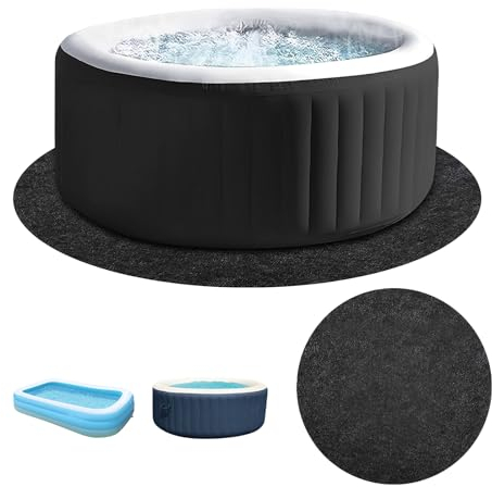 LMYSUFI Lona para el Suelo de la Piscina, Antideslizante, Resistente a la Rotura, Aislante del Calor, Impermeable, Alfombrilla Protectora para el Suelo de la Piscina (diámetro Redondo 200 cm)