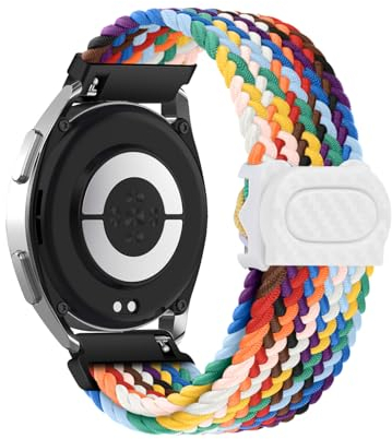 Geflochtenes Armband für Xiaomi Mi Watch S1 Active Armbänder für Damen Herren Ersatzarmband Solo Loop für Xiaomi Mi Watch S1 Active Armband Nylon Sport Band für Xiaomi Mi Watch S1 Active (L,Nylon)