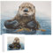 Sea Otter Puzzles 1000 PCS Personalized Jigsaw Puzzles for Adults Photos Puzzle for Family Challenging Picture Puzzle with Storage Bag Home Decor Jigsaw