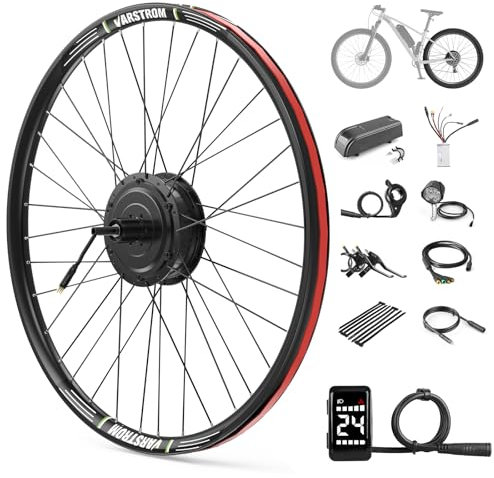 Varstrom 36V 250W Rear Ebike Conversion Kit 27.5 Rear Wheel Hub Motor Kit Electric Bike Conversion Kit with DZ40 Display & PAS Sensor & Controller for City & Mountain Bikes