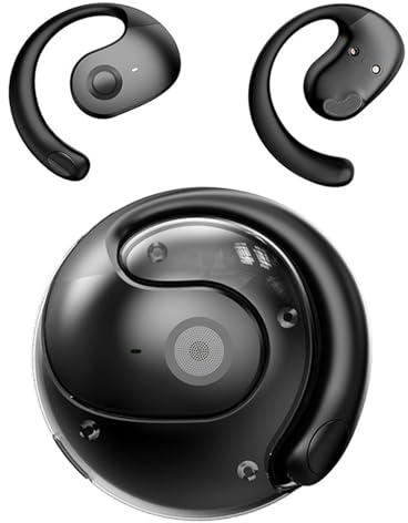 Hy-T26 Pro Language Translator, Hy-T26 Pro Wireless High Precision Bluetooth Translation Headphones, Open Ear Headphones Bluetooth with Real-Time Translation for Travel Business Learning (Black)