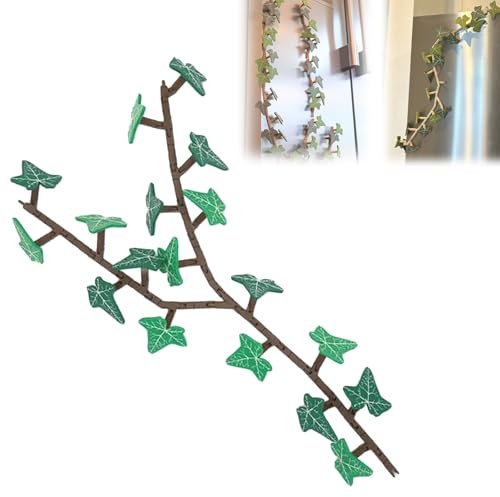 Ivy Fridge Magnets, 3D Printed Magnet Ivy Fridge Magnet with Articulating Stems, Cute Funny Fake Ivy Fridge Magnets for Home Kitchen Office, Gift for Plant Lovers (1Pcs)