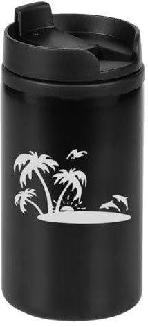 Desert Island Laser Engraved Thermo Tumbler Travel Mug