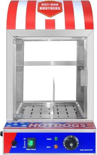 Máquina para cocinar al vapor para perritos calientes, calentador de panecillos y salchichas de 220 V, calentador de 30 a 110 ℃, vaporizador para perritos calientes, calentador de salchichas para uso
