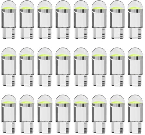 Liameph 24 PCS Side Light Bulbs Car,LED Side Light Bulb,T10 LED Bulbs,Number Plate Bulb Replacement,W5w Led Bulb,Suitable for Car Dome Map Door for Car Dome Map Door Courtesy License Plate Lights