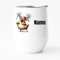 GRAZDesign Glühweinbecher Weinbecher mit Namen personalisiert Weihnachten Motiv mit Deckel aus Edelstahl 350ml