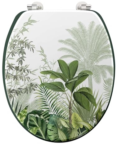 Douceur d'Intérieur, Abattant WC (37 x 45,5 cm) Vagabonde, MDF Imprimé