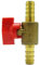 JIQKMZXX 8mm 10mm Hose Barb-1/2 Male Female Thread 3 Three Way Brass Ball Valve Pipe Fitting Connector Adapter for Fuel Gas Water (Straight 8mm)