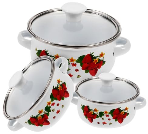 ABOOFAN Set Di Pentole Vintage Per Cucinare Pentole Per Zuppa Con Manici Piccole Pentole Per Cucinare Noodles Istantanei E Dessert