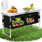 Ollewiellan Campingküche Faltbare Outdoor Camping Küche Kochtisch klappbar Werkzeugfreie Montage,Faltbare Küchenbox Zeltschrank für Outdoor Camping,Picknick & Gartenpartys