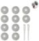 Lot de 10 Disques de Coupe Diamant 35 mm, Disques Diamant avec 2 Mandrins, pour Métal Verre Carrelage Céramique Bois Porcelaine Plastique Pierres