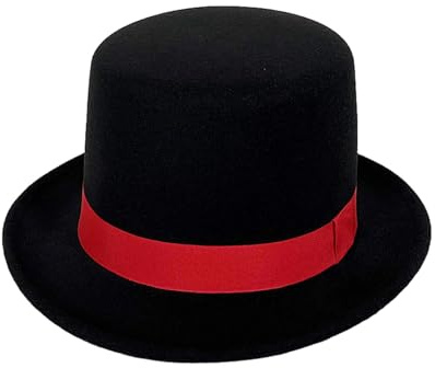 LLLmhuaa Britischer Hut für Herren, Magier, Karneval, Winter, Herbst, für Herren, lässig, für Herren, Mützen für Damen, Schwarz