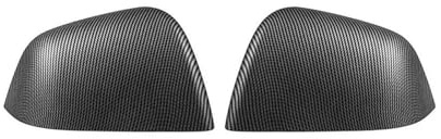 2 Stück Außenspiegelgehäuse Für Tesla Für Model 3 Für Model Y (2021–2023) Klebeseitige Außenspiegelabdeckung Außen Spiegel Gehäuse(Matte Carbon Look)